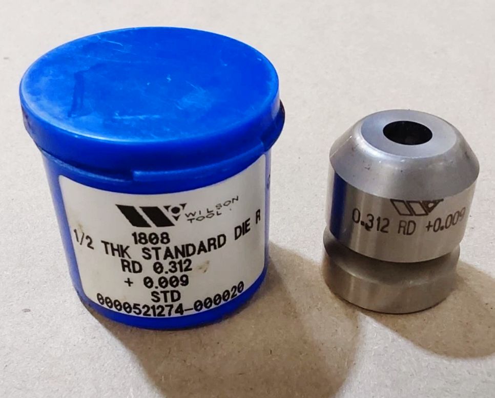 1808 1/2 THK STANDARD DIE R WILSON TOOLS