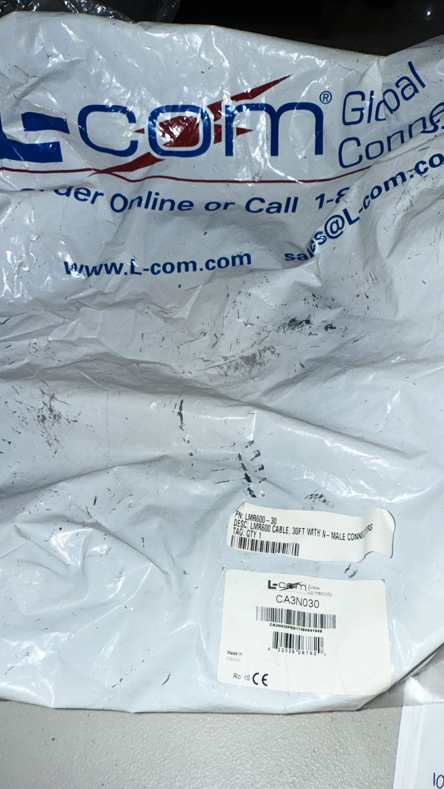 LMR600-30  L-COM GLOBAL CONNECTIVITY