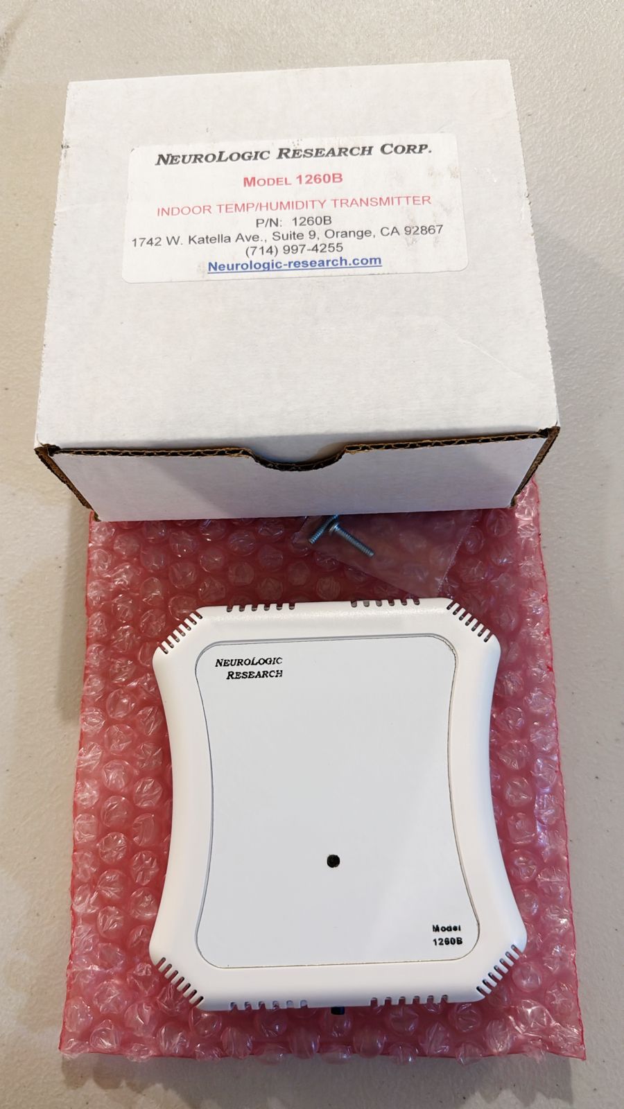 MODEL 1260B NEUROLOGIC RESEARCH CORP.