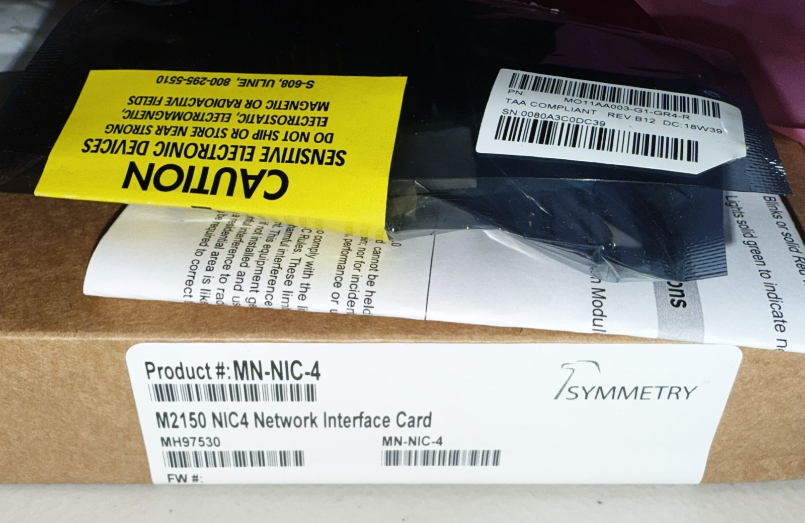 MN-NIC-4 M2150  SYMMETRY