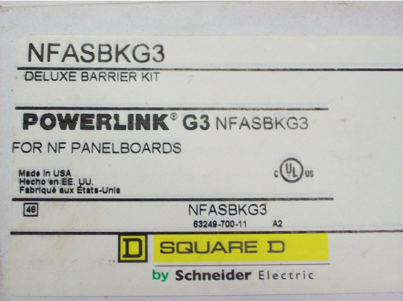 NFASBKG3 SCHNEIDER ELECTRIC