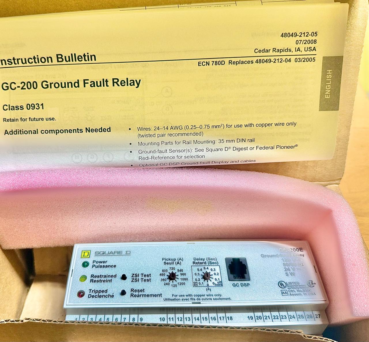 GC-200E SCHNEIDER ELECTRIC SQUARE D